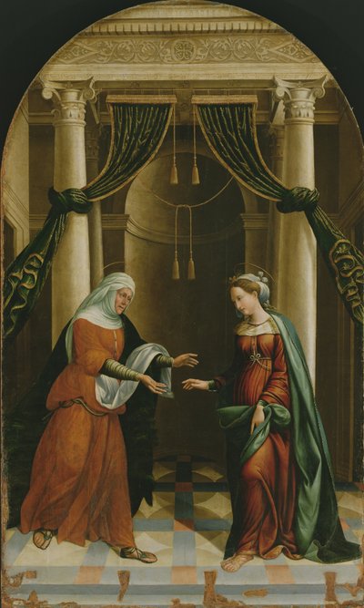 Nawiedzenie Matki Boskiej autorstwa Tuscan School