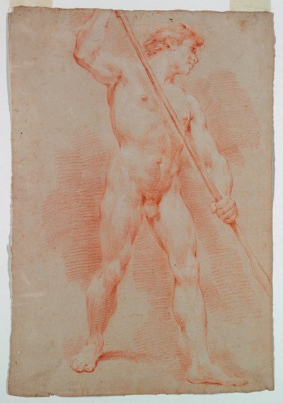 Rysunek, Studium aktu, ok. 1750 r. autorstwa Ubaldo Gandolfi