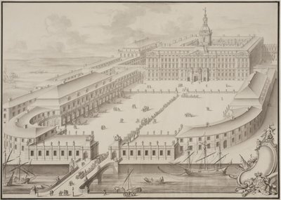 Zamek Christiansborg autorstwa Ubekendt