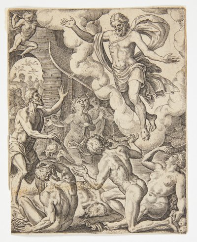 Chrystus w Otchłani autorstwa Ubekendt efter Dirck Volckertsz. Coornhert efter Maarten van Heemskerck