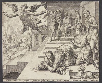 Odejście anioła autorstwa Ubekendt efter Maarten van Heemskerck