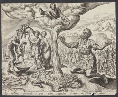 Rosa na runie wełny autorstwa Ubekendt efter Maarten van Heemskerck