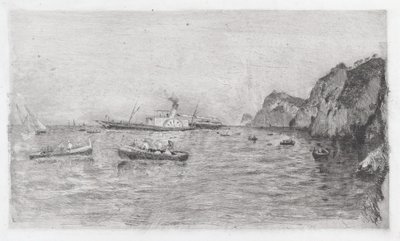 Port na Capri [Marina di Capri] autorstwa Uberto dell