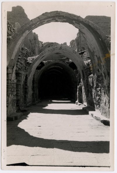 Galeria 94 od strony południowej, klasztor św. Symeona, Asuan, Egipt, zdjęcie autorstwa Ugo Monneret de Villard autorstwa Ugo Monneret de Villard