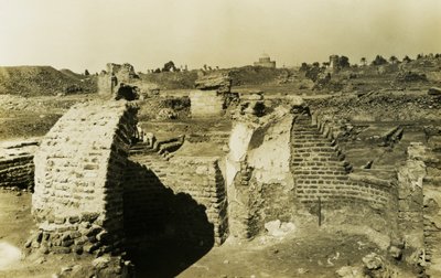 Budynek Trilobed, al-Fustat, Egipt, zdjęcie autorstwa Ugo Monneret de Villard autorstwa Ugo Monneret de Villard