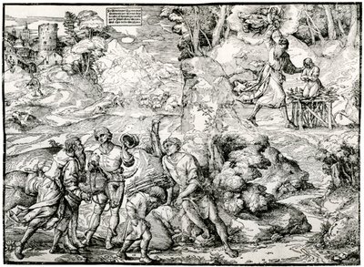 Ofiara Abrahama, 1516-1518, 1937 autorstwa Ugo da Carpi