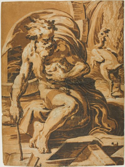 Diogenes autorstwa Ugo da Carpi