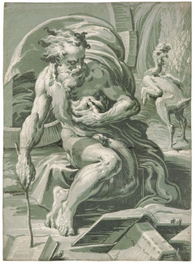 Diogenes, po 1527 r. autorstwa Ugo da Carpi