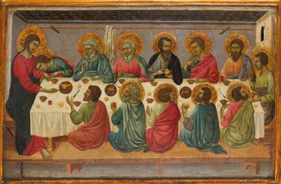 Ostatnia Wieczerza, ok. godz. 1325-30. autorstwa Ugolino da Siena