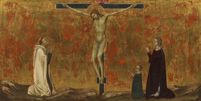 Ukrzyżowany Chrystus z darczyńcami autorstwa Ugolino di Nerio