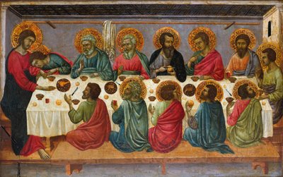 Ostatnia Wieczerza, 1310-1315 autorstwa Ugolino di Nerio
