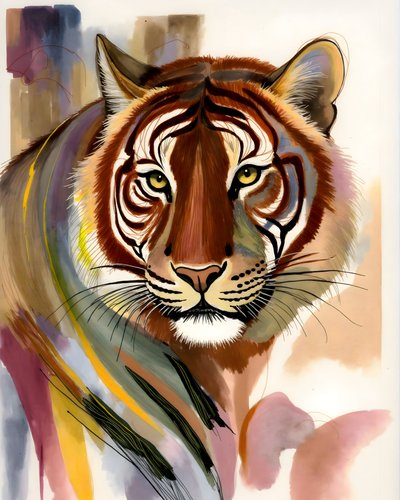 Tiger Gaze: Nieposkromiona aura autorstwa Uma Gokhale