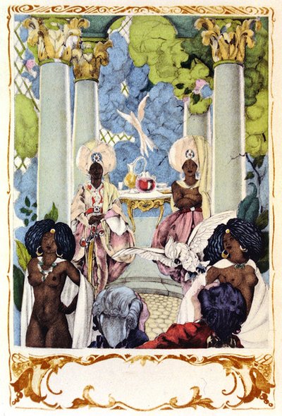 Ilustracja z „Kandyda” Voltaire