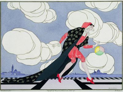 Pantalon, z wydania „Maski i postacie teatru włoskiego” Le Journal des Dames et des Modes, sztychowane przez Henri Reidela (fl.1914-20) 1914 (kolor litho) autorstwa Umberto (after) Brunelleschi