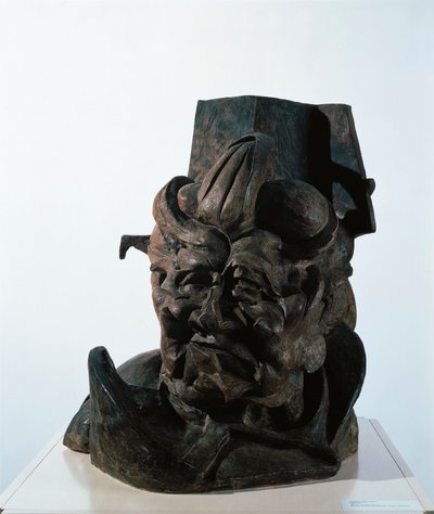 Antigrazioso (Antigraceful), Gipsowa głowa matki artysty autorstwa Umberto Boccioni autorstwa Umberto Boccioni