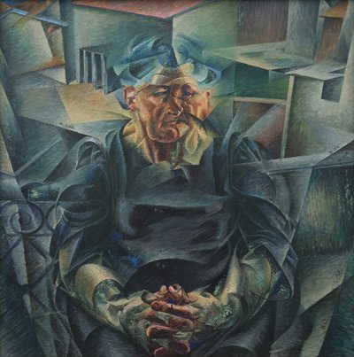Konstrukcja horyzontalna autorstwa Umberto Boccioni