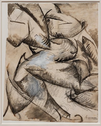Chcę pozostawić ludzkie formy w ruchu (Mięśnie w ruchu) autorstwa Umberto Boccioni