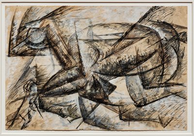 Studia na dynamizm rowerzysty autorstwa Umberto Boccioni