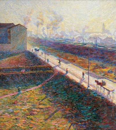 Poranek Umberto Boccioniego (1882-1916), olej na płótnie, 60x55 cm autorstwa Umberto Boccioni