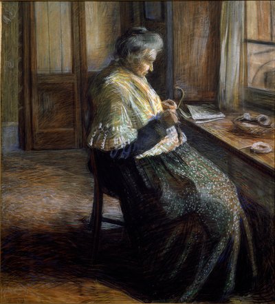 Portret matki starszej kobiety autorstwa Umberto Boccioni