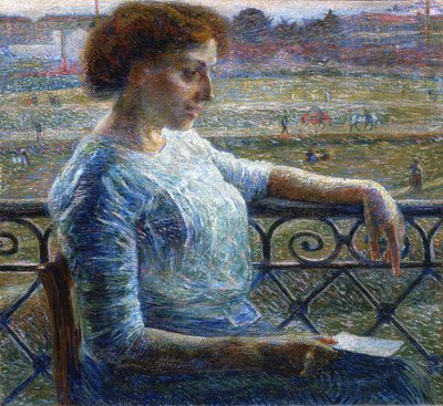 Siostra na balkonie autorstwa Umberto Boccioni
