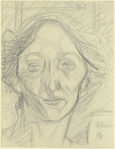 Głowa kobiety autorstwa Umberto Boccioni