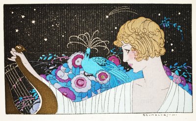 Mademoiselle P..de Courcy (druk szablonowy) autorstwa Umberto Brunelleschi