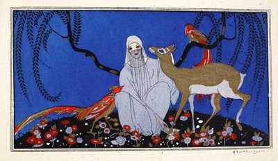 Lil-Aaroussa (druk szablonowy) autorstwa Umberto Brunelleschi