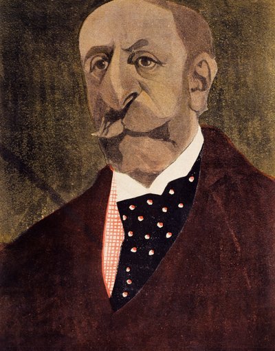 Portret Charlesa Camille Saint-Saensa, francuskiego kompozytora, pianisty i organisty autorstwa Umberto Brunelleschi