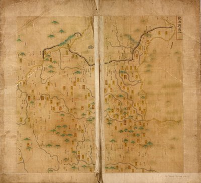 Pierwsza mapa Shaanxi autorstwa Unbekannt