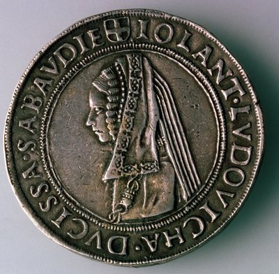 4-Testoon. Księstwo Sabaudii, Włochy, Rewers: Iolanta Ludovica, księżna Sabaudii, 1497-1504 autorstwa Unbekannt