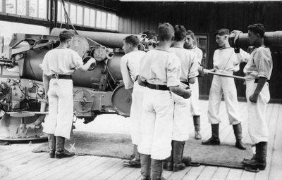 6-calowe wiertło lufowe, placówka szkoleniowa Royal Navy, Shotley, Suffolk, 1936 autorstwa Unbekannt