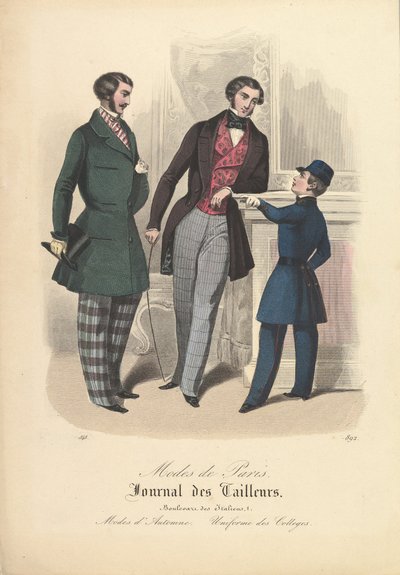 892 z Modes de Paris, Journal des Tailleurs, 1848. autorstwa Unbekannt