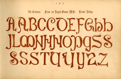 IX wiek. Z anglosaskiego MS. Opactwo Battel, 1862 autorstwa Unbekannt