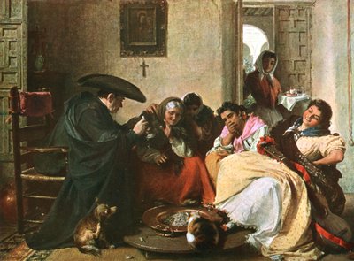 Pogawędka wokół Brasero, 1866, c1902. autorstwa Unbekannt