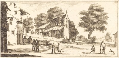 Kościół w roku 1635 lub później. autorstwa Unbekannt