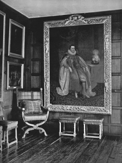 Róg Galerii Leicester, Knole. Z portretem Jakuba I, 1928 autorstwa Unbekannt