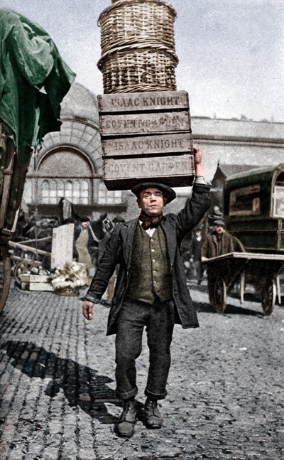 Portier targowy w Covent Garden, Londyn, ok. 1922 r. autorstwa Unbekannt