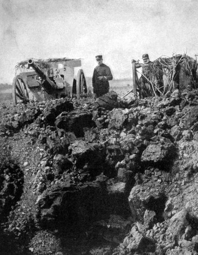 Francuska bateria 75. ma wąską ucieczkę, I wojna światowa, 1915 autorstwa Unbekannt