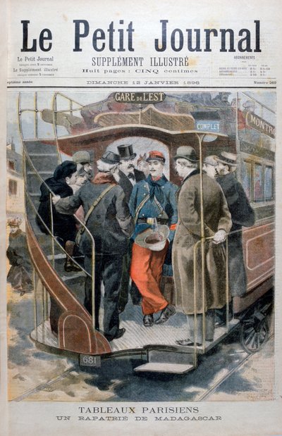 Francuski żołnierz z Madagaskaru, 1896 r. autorstwa Unbekannt