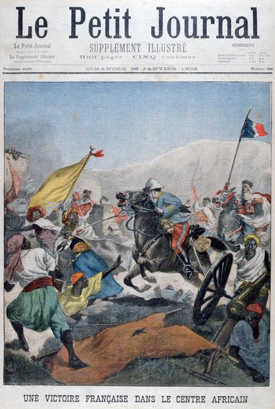 Francuskie zwycięstwo w Afryce Środkowej, 1902 autorstwa Unbekannt