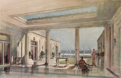 Dom przy Grosvenor Road, Westminster Thames Embankment. G. i A. Gilbert Scott, architekci, c19 autorstwa Unbekannt