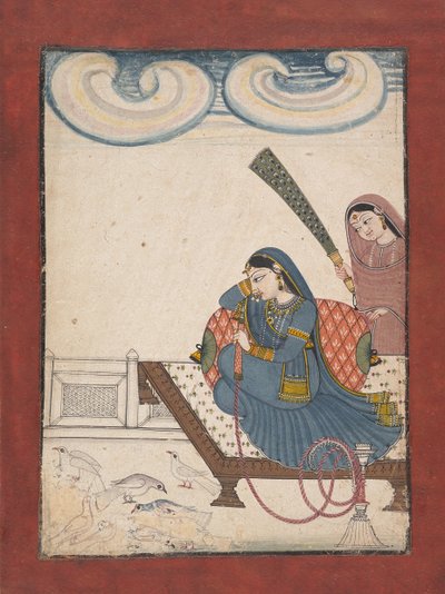 Pani wpatrująca się w gołębie, ca. 1780-1800. autorstwa Unbekannt