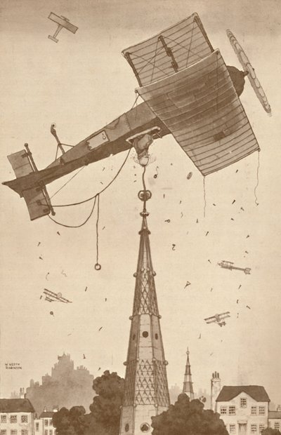 Loop-the-Looper w głębokich myślach drapie się po głowie nad trudnym problemem, 1927 autorstwa Unbekannt
