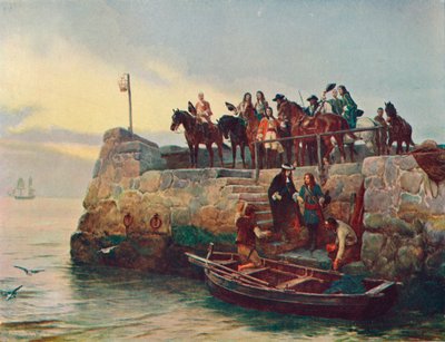 Przegrana sprawa: ucieczka Jakuba II po bitwie pod Boyne, 1690 1905 autorstwa Unbekannt