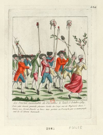 Pamiętny dzień w Wersalu, 1789, 1789. autorstwa Unbekannt