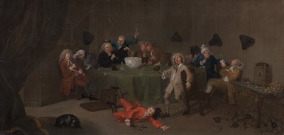 Nowoczesna rozmowa o północy, ca. 1732. autorstwa Unbekannt