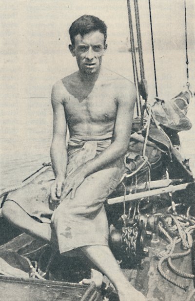 Współczesny Ulisses. Gerbault sfotografowany w Suva na Fidżi, 1936 autorstwa Unbekannt