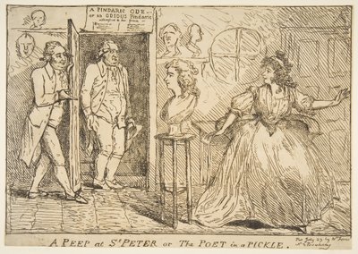 Peep at St Peter or The Poet in a Pickle, 23 lipca 1789. autorstwa Unbekannt