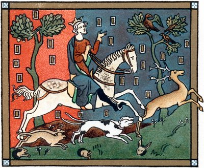 Angielski król Plantagenetów na polowaniu autorstwa Unbekannt